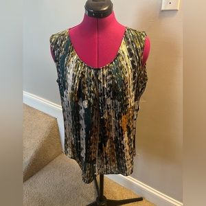 Kasper Sleeveless Blouse Size Large- like new